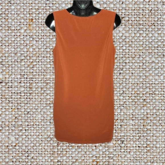 (3/$25) AUW Sleeveless Orange Blouse - Picture 3 of 4